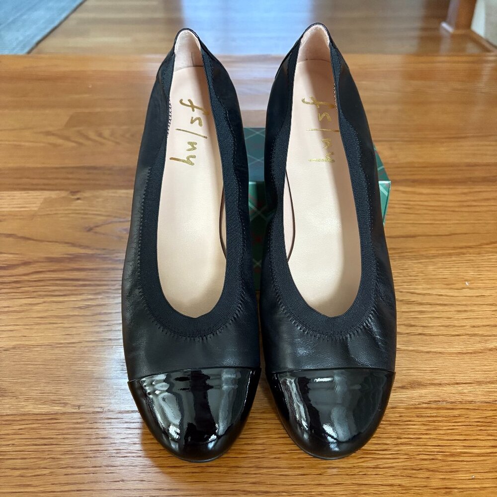 French Sole Dixie Black Flats (10M)